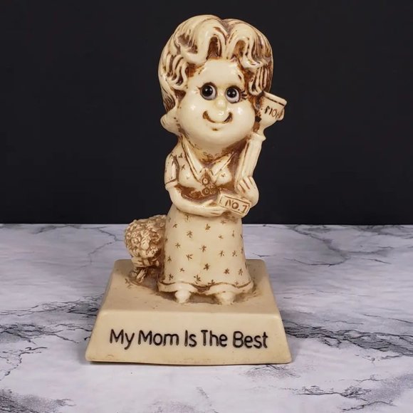 Russ Berries My Mom Is The Best Figurine Vintage - Picture 1 of 8